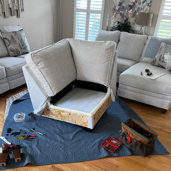 Cushion Replacement In Process